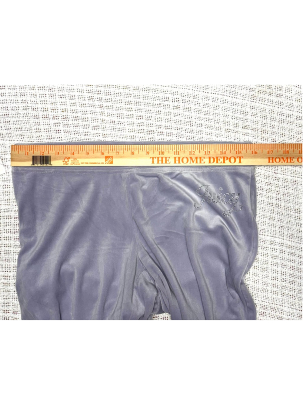 Juicy Couture OG Bling Velour Hoodie Pants Tracksuit - Lavender Haze SZ MED NWT - Picture 10 of 11